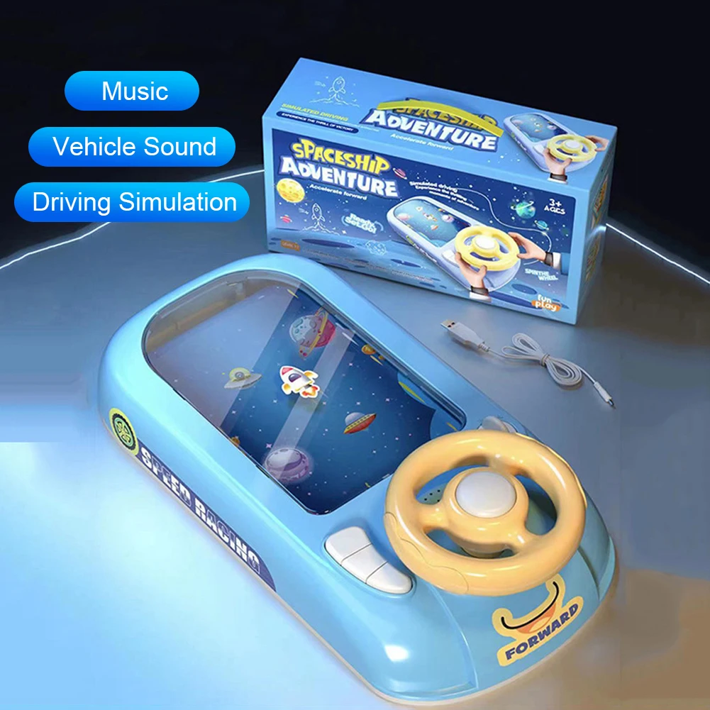 Simulatie van autorijden voor peuters, raceautospel, muzikaal interactief simulatie-race-speelgoed, rijspellen voor jongens, meisjes, kerstcadeaus