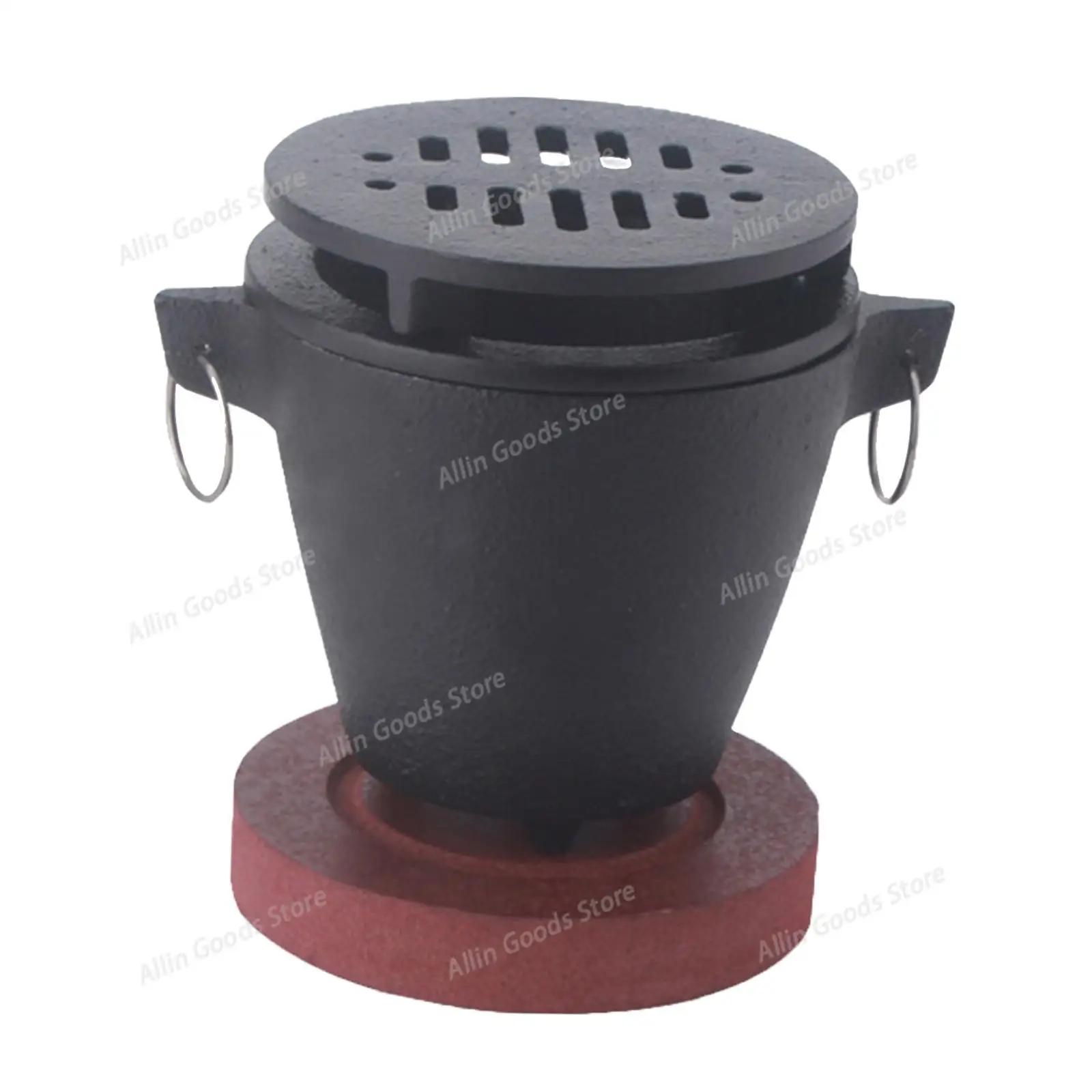 Portable Mini Cast Iron Stove, Single Person Constant Temperature Alcohol Burner for Coffee Heating & Outdoor Barbecue