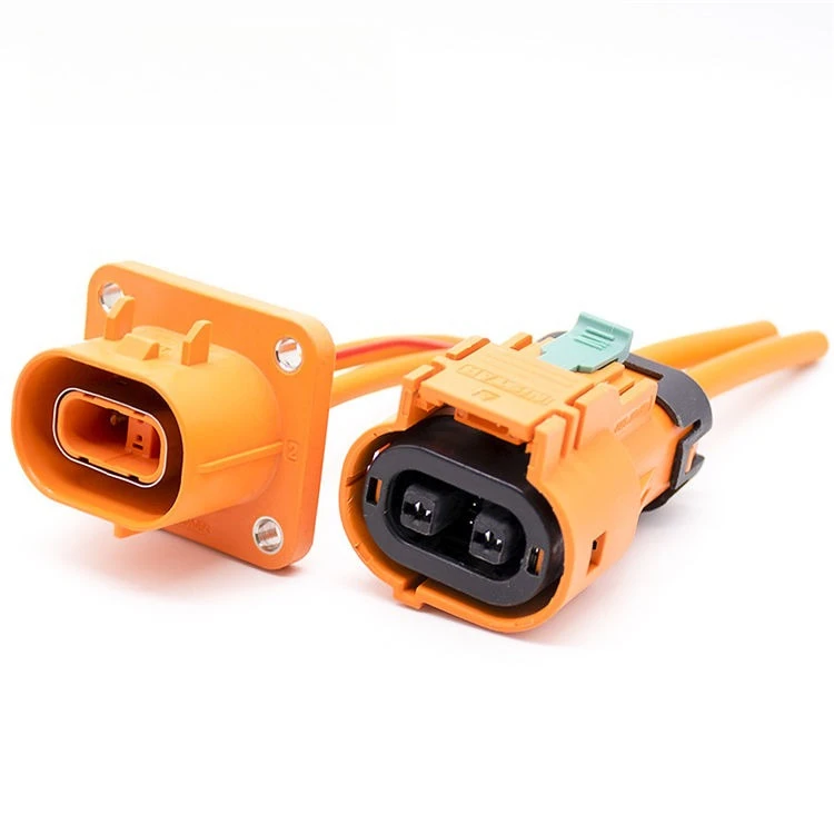 

Connector 2-pin high voltage HVIL 50A socket plug for 10mm cable