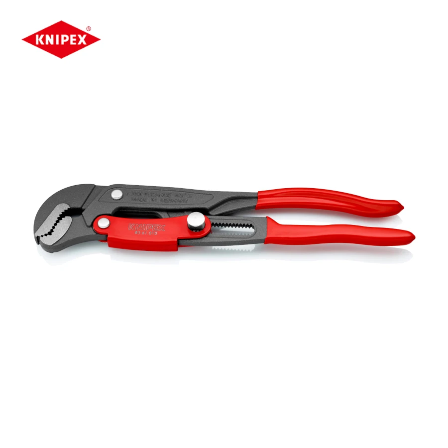 KNIPEX Tools 83 61 010 Pipe Wrench S-Type with Rapid Adjustment Water Pump Pliers with Adjustment of the Gripping Width