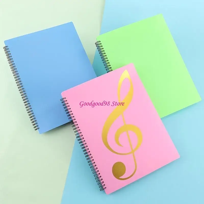 Pasta música folha música, pasta documentos com 40 páginas para mulheres, homens, estudantes, escola, casa
