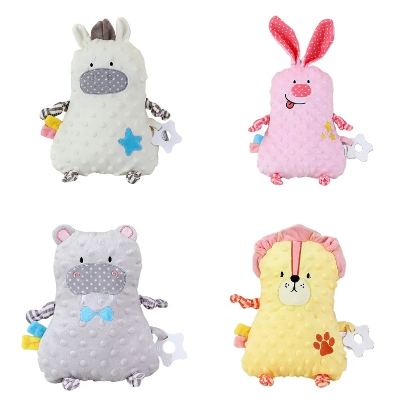 Soft & Breathable Plushie Sleep Aid Cartoon Comforting Companion for Baby Comfortable Soothing Toy Pillow