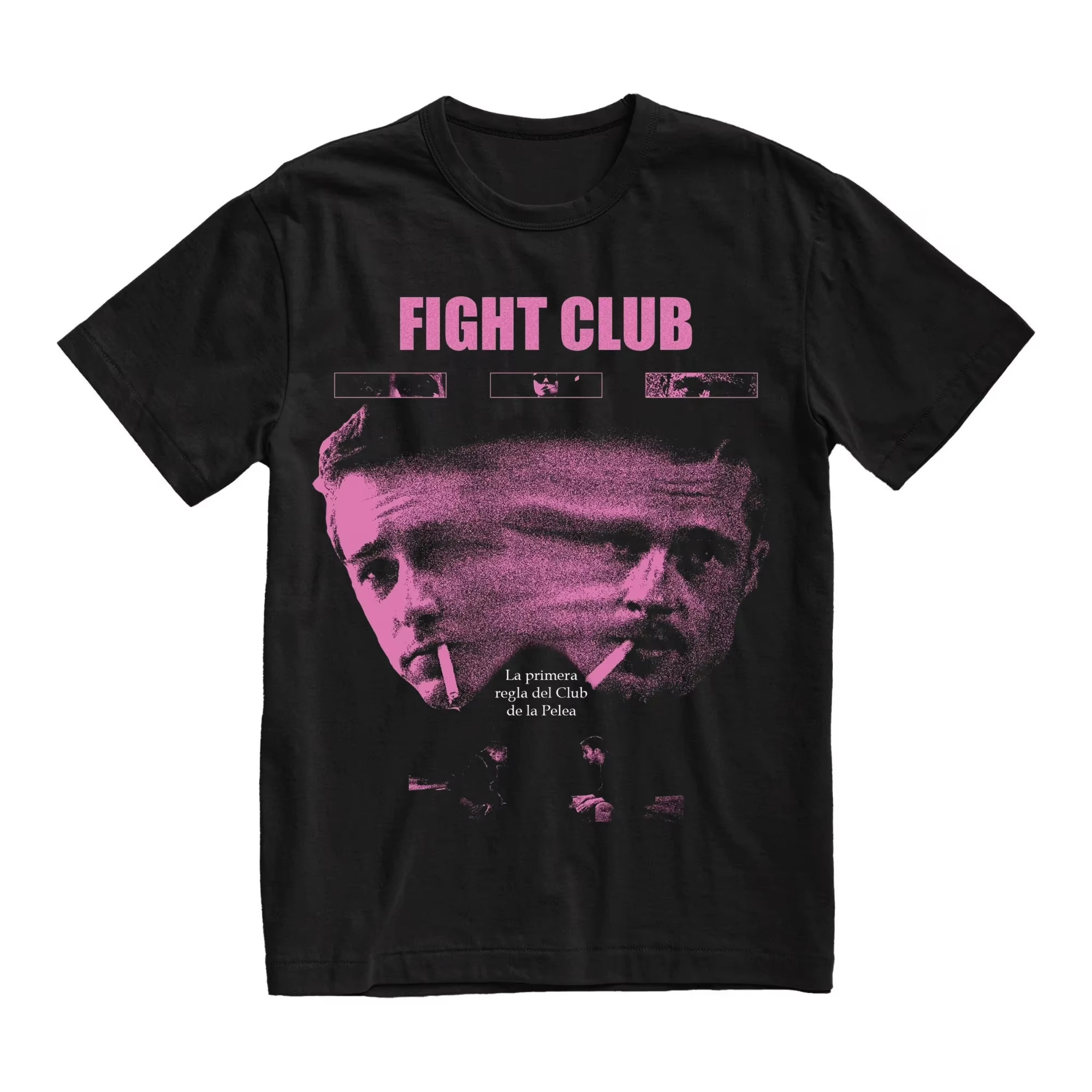 Fight Club Movie T‑Shirt Men Vintage Retro Poster Print Short Sleeve O‑Neck Casual Tee for Movie Fans Streetwear Male Tops