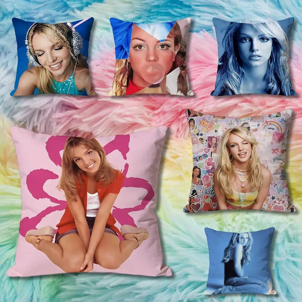 

B-Britney Singer Spears Various Sizes Square Pillow Case For Car Home Bedchamber Decor Custom Valentine gift