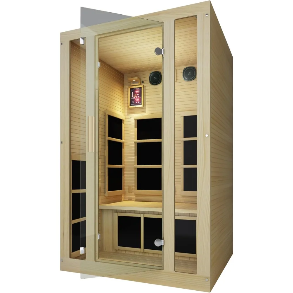 2 Person Canadian Hemlock Low EMF Far Infrared Sauna