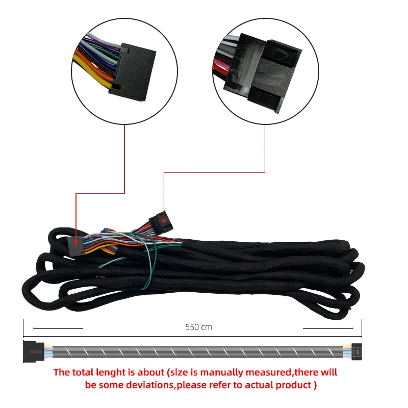 

BM6M Universal 6M Long Radio & Power Extension Wiring For BMW X5 M3 M5 E46 E38 E39 E53 Car Stereos Unit