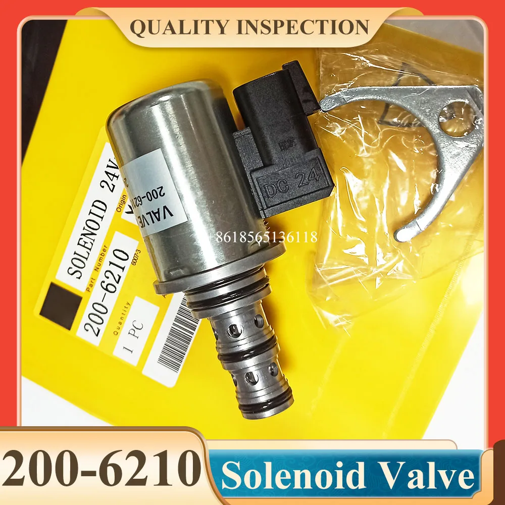 200-6210 Solenoid Valve 12V/24V 2006210 For 420E 430E 432E 434E 444E 450E 450F TH220B TH330B TH340B TH350B TH355B TH460