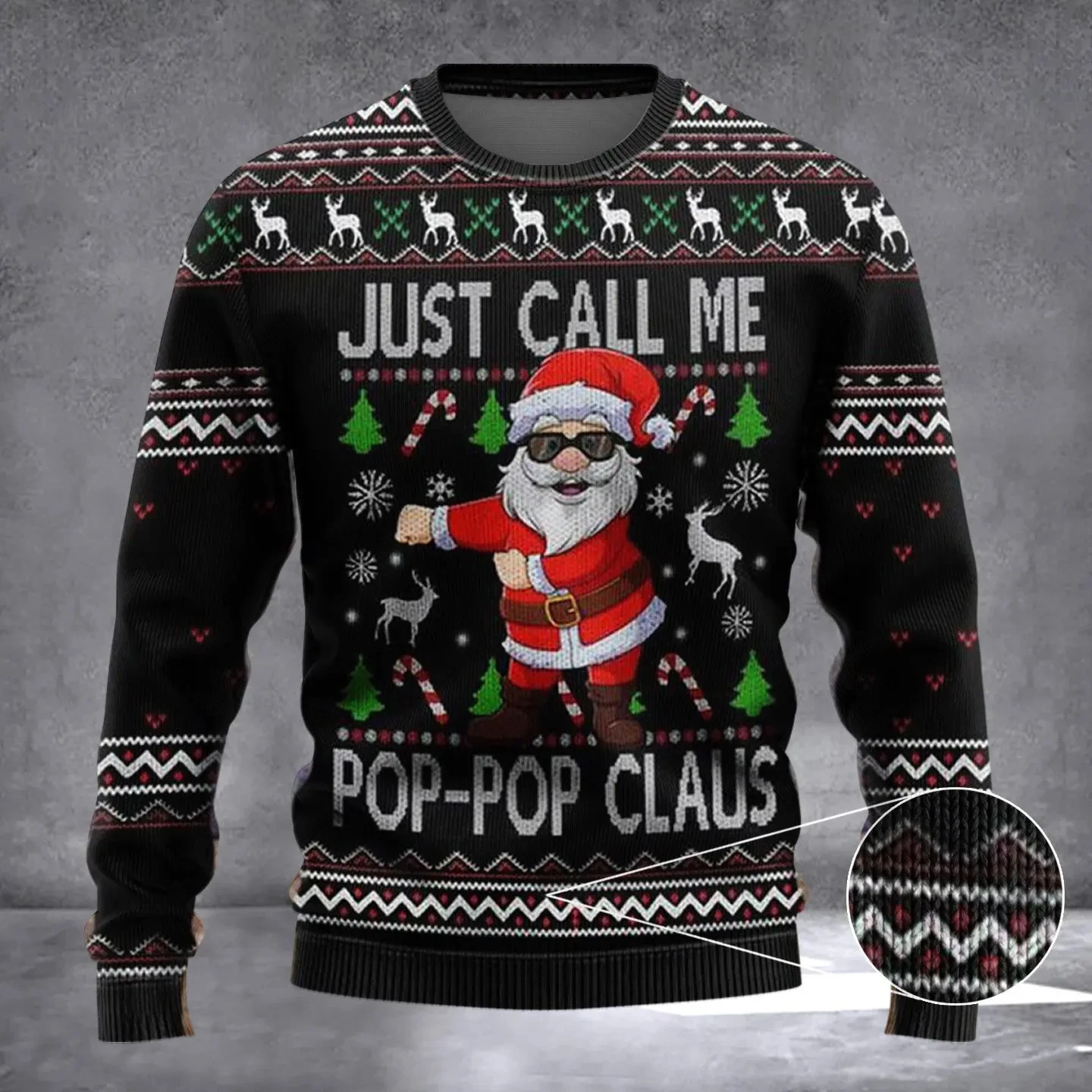 Christmas Jesus Cartoon Dinosaur Clothes Casual Winter Ugly Sweater 3D Printed Harajuku Pullover Funny Long Sleeves Tops Jumpers