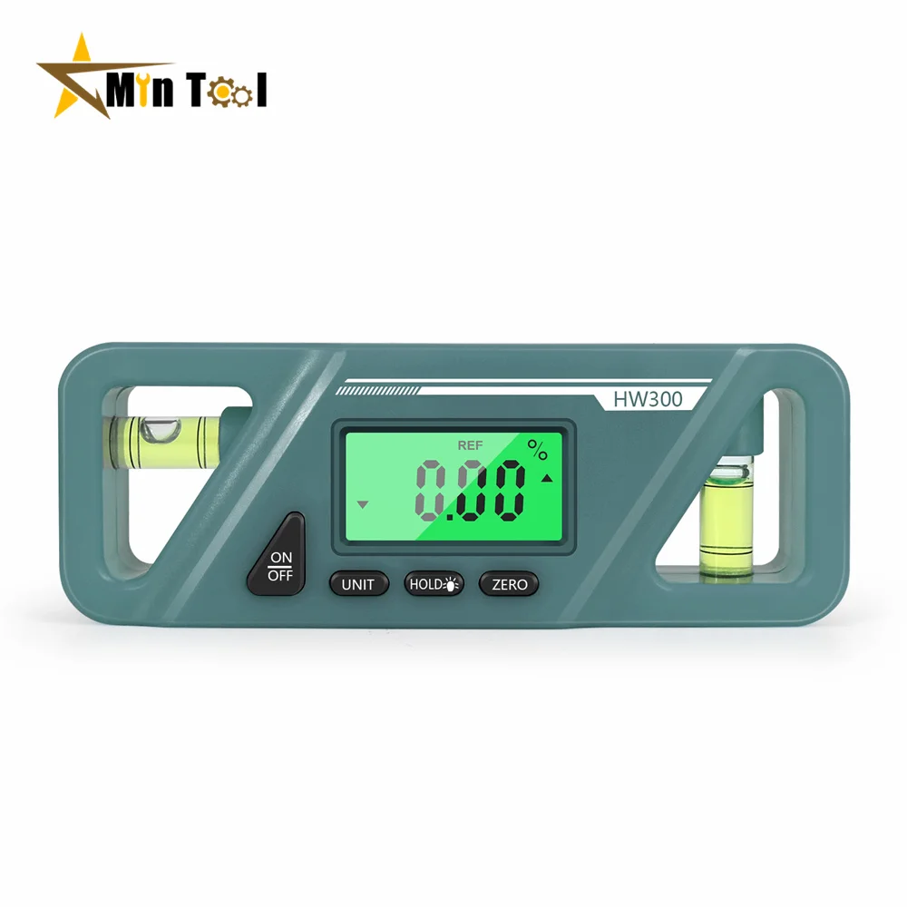 HW-300 90 Degree Ruler Digital Display Inclinometer Level Meter Protractor Angle Meter Measuring Tool