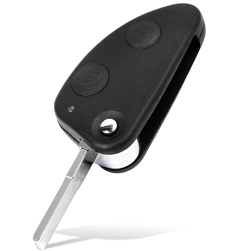 KEYECU FCC ID: 147 156 166 GT 433MHz ID48 Chip Replacement Folding Flip Remote Control Key Fob for Alfa Romeo 2/3 Buttons SIP22