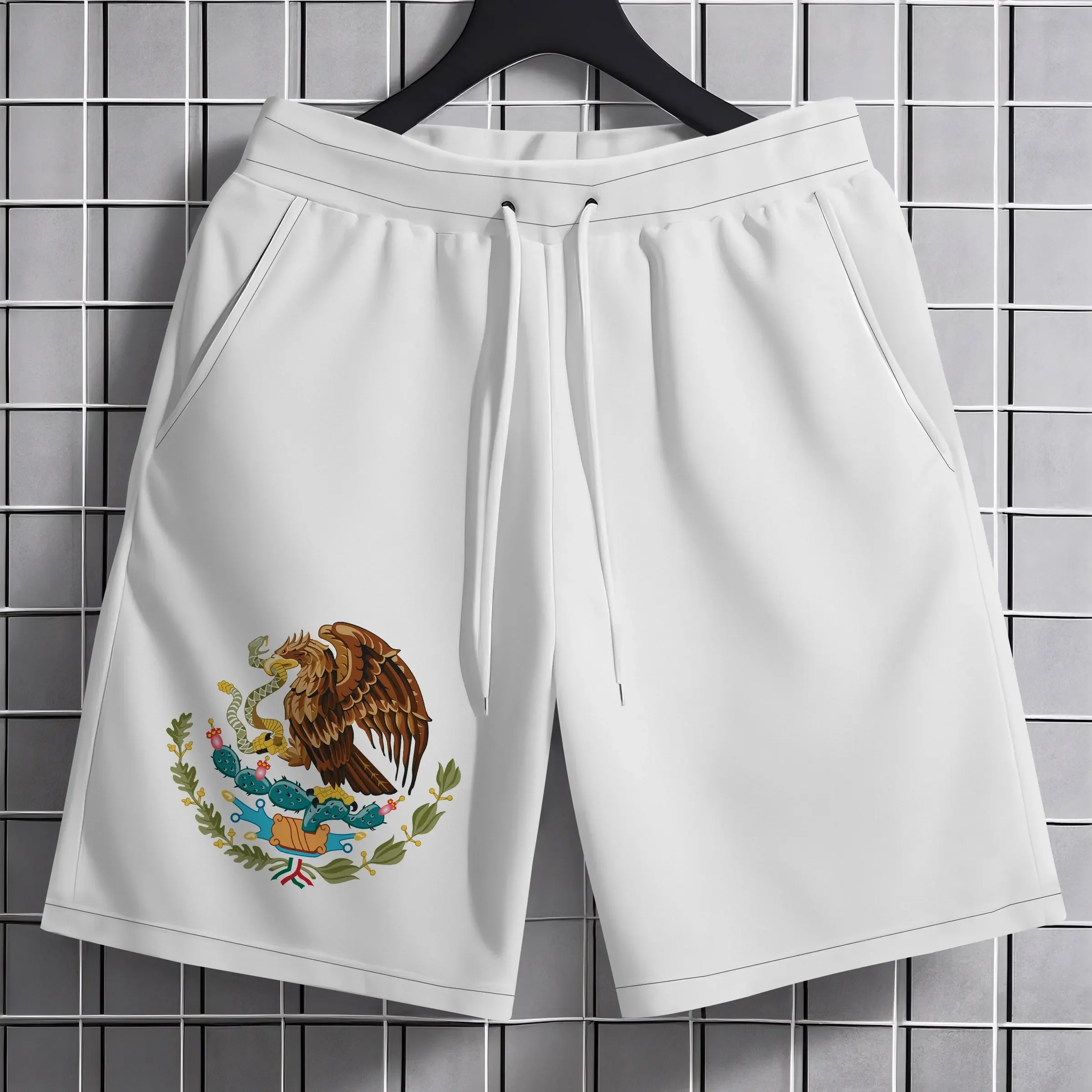 

Простые шорты с принтом, мужские летние дышащие пляжные брюки, мужские и женские спортивные штаны, удобные универсальные повседневные брюки