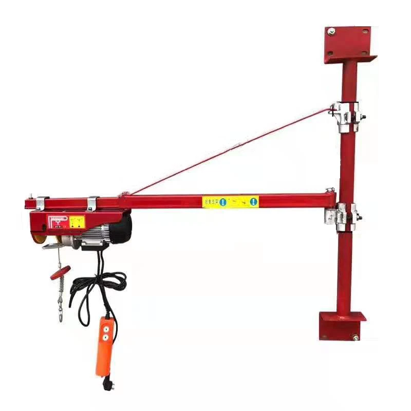 

180 Degree Rotation Jib Crane For Home Use Hoist 200kg Small Crane Wall Mounted Jib Crane Construction Support
