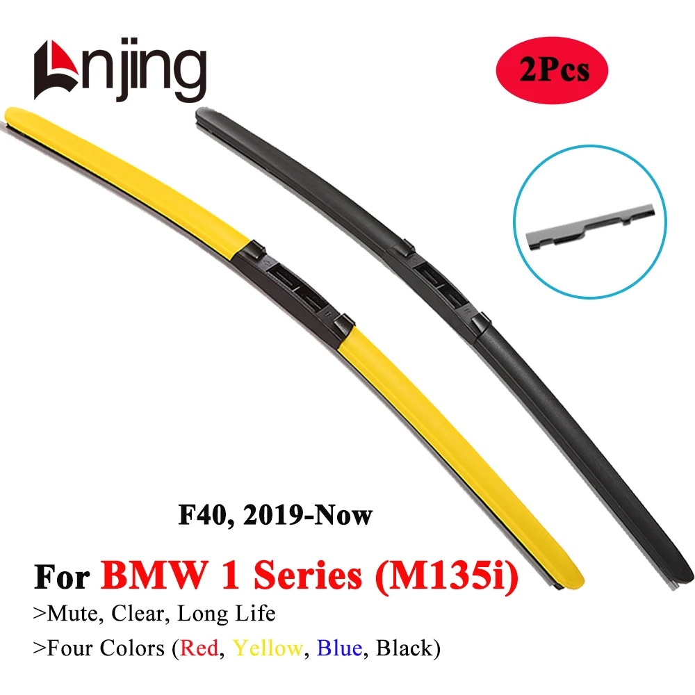 

LNJING Colorful Wiper Blades For BMW 1 Series F40 116i 116d 118i 118d 120d 128ti M135i 2019 2020 2021 2023 2024 Car Accessories