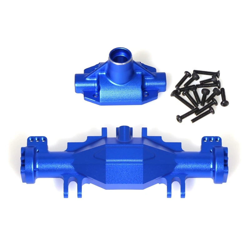 RC Car Upgrade Quick Release Front Rear Axle Bridge Shell Kit for LOSI 1/18 Mini LMT 4X4 Brushed Monster Truck Blue