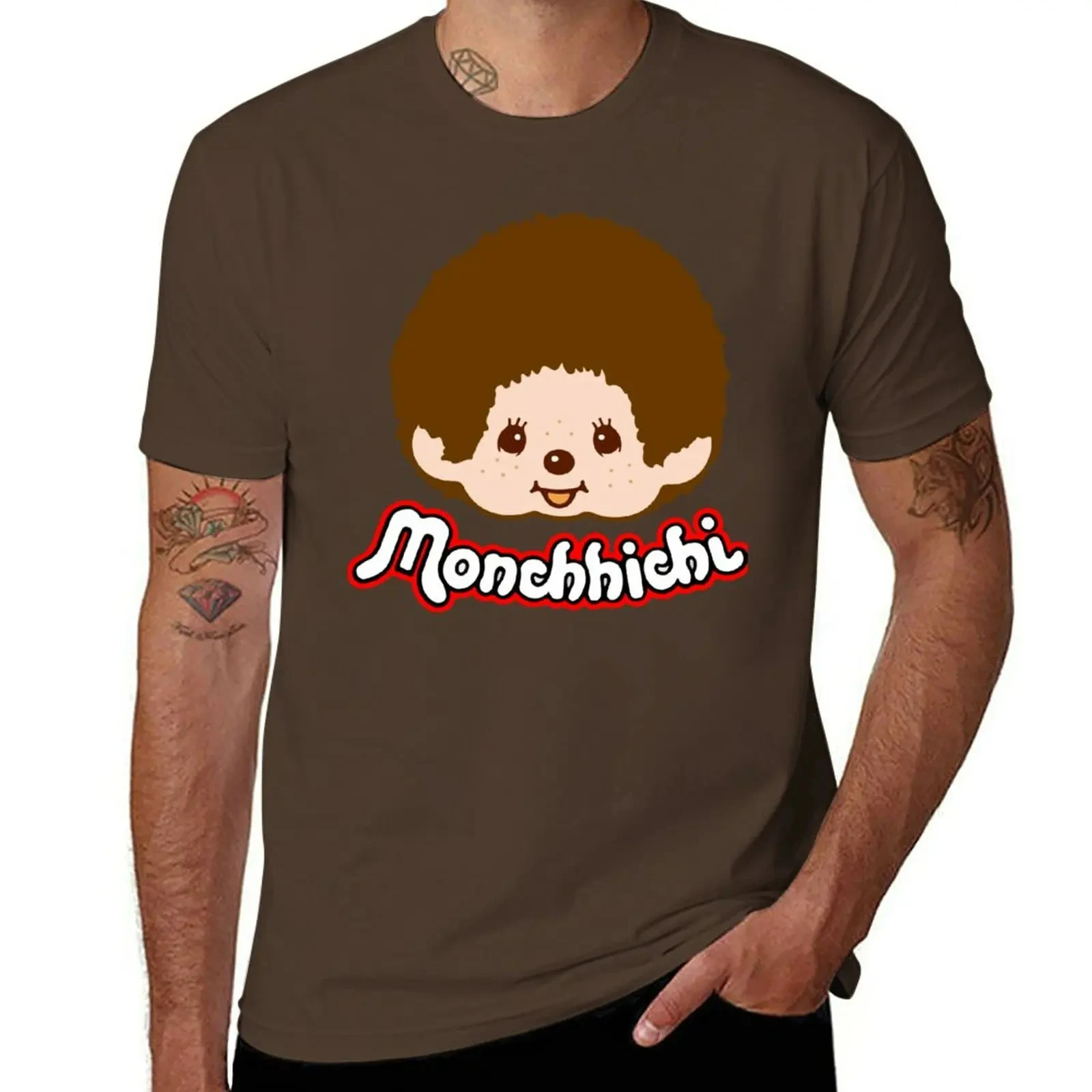 New Monchichi - Pink T-Shirt plain t-shirt tees black t shirt t shirt for men