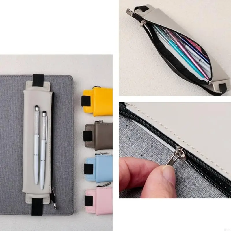 W89C Zippered Pen Sleeve Pouches for Glough Journal و Notebook و Planner