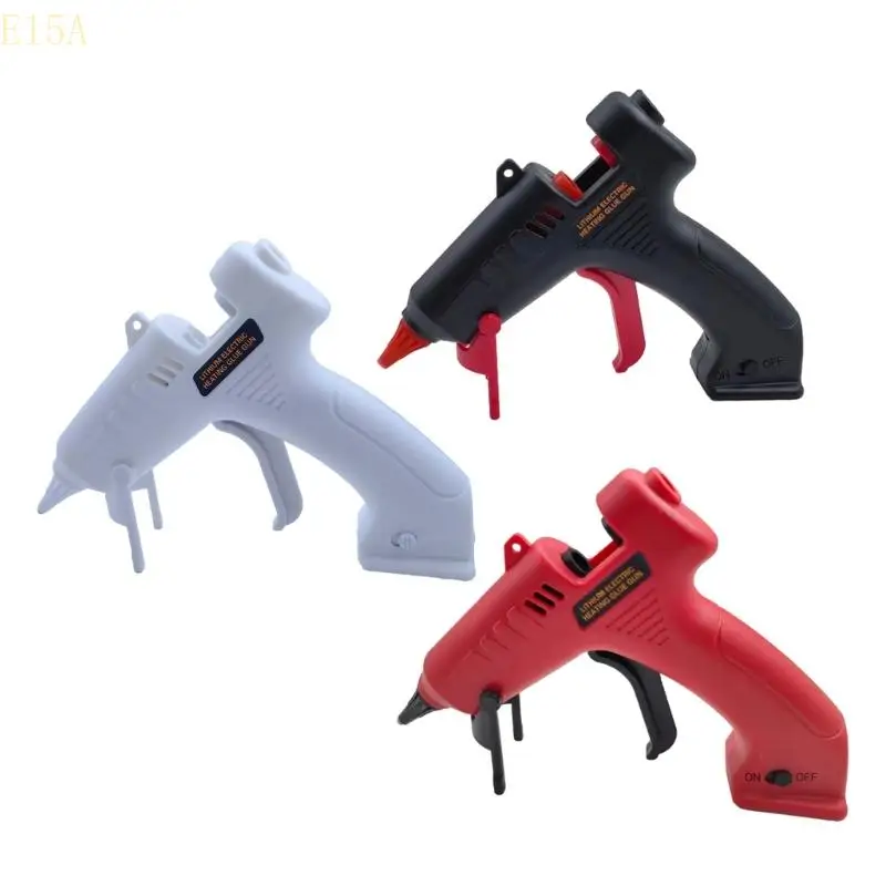

E15A Wireless Glues Guns 20W Rapid Heat Up Compatible for 7mm Glues Sticks (not included) for Home Projects and Fixes