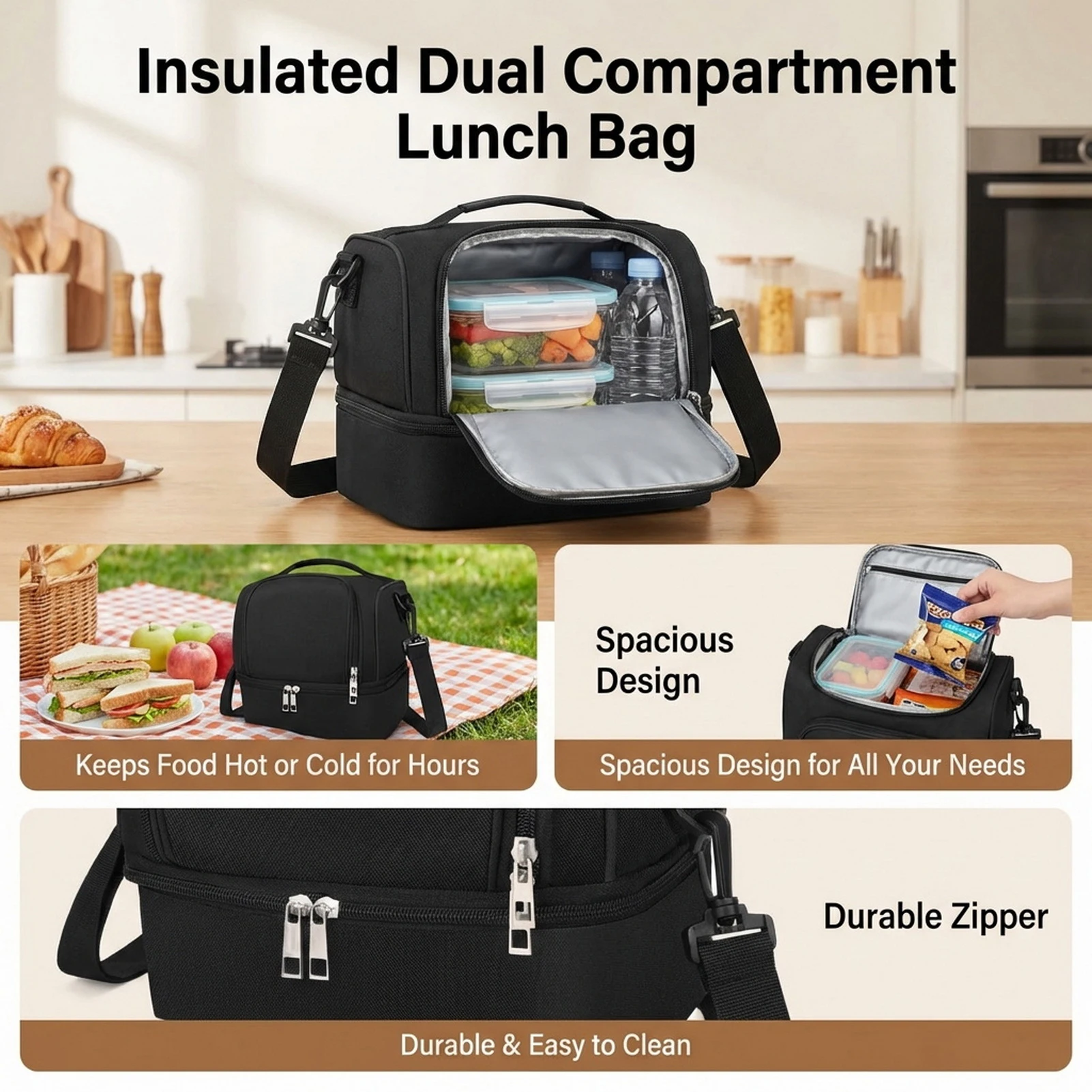 Aluminum Foil Insulated Lunch - đánh giá và giá Tote Bag Sublimation