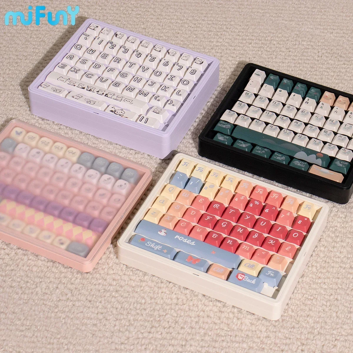 Custom MiFuny KeyCap Storage Box Mobile Magnetic Silicone Keycap Collection Case Desktop Decor Mechanical Keyboard Accessory
