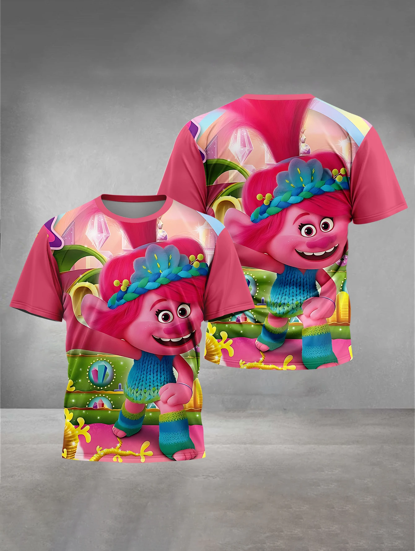 Trolls Band Together Cartoon 3D Print Baby Clothing 5 to 14 Years Male Outdoor Clothes for Children Boy Girl Child Top Shirts