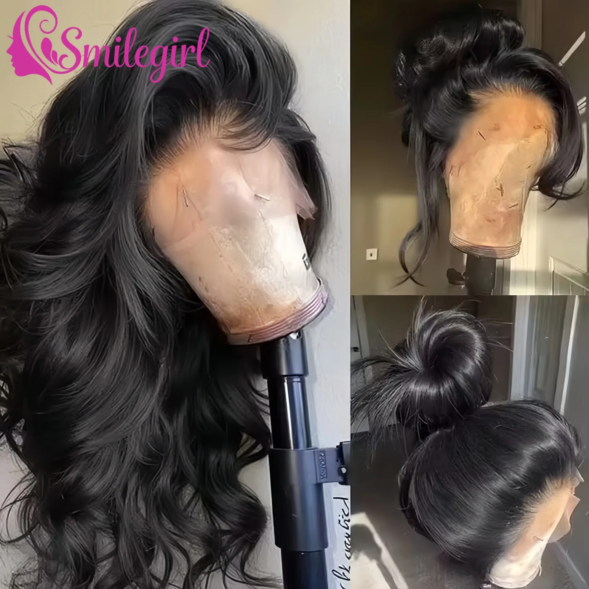 

Парик из натуральных волос 360 Body Wave Full Lace, с предварительно выщипанной линией роста волос, HD 13x6, HD Lace Frontal, бразильские парики из натуральных волос для женщин