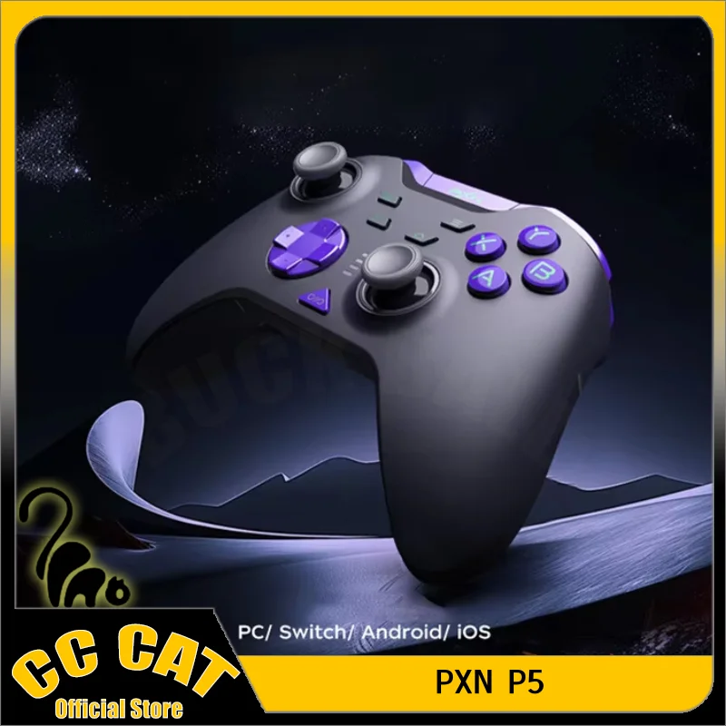 PXN P5 8K Game Controllers Three Mode Wireless Gamepad Hall Trigger 8000Hz Polling Rate Custom Gamepads For PC NS Smartphone