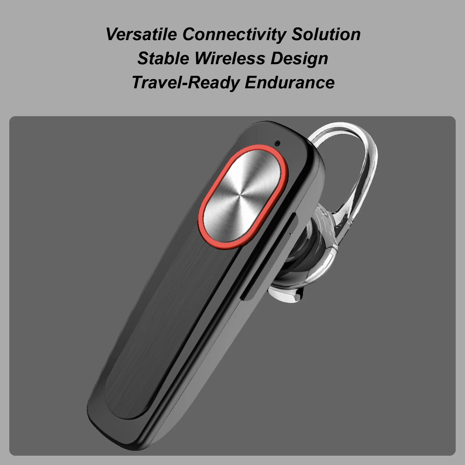 Wireless Headphone Single Long Battery Life Clear Audio Earphone Wireless Ear-Hook Headphones for Family Friends Running Workout