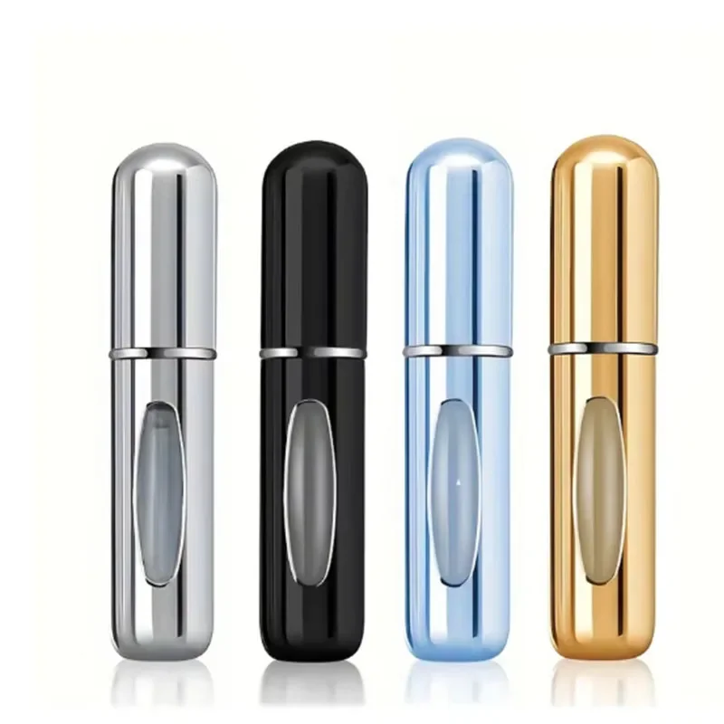 1/2Pcs 5ml Perfume Atomizer Portable Liquid Container for Cosmetics Traveling Mini Aluminum Spray Empty Refillable Bottle