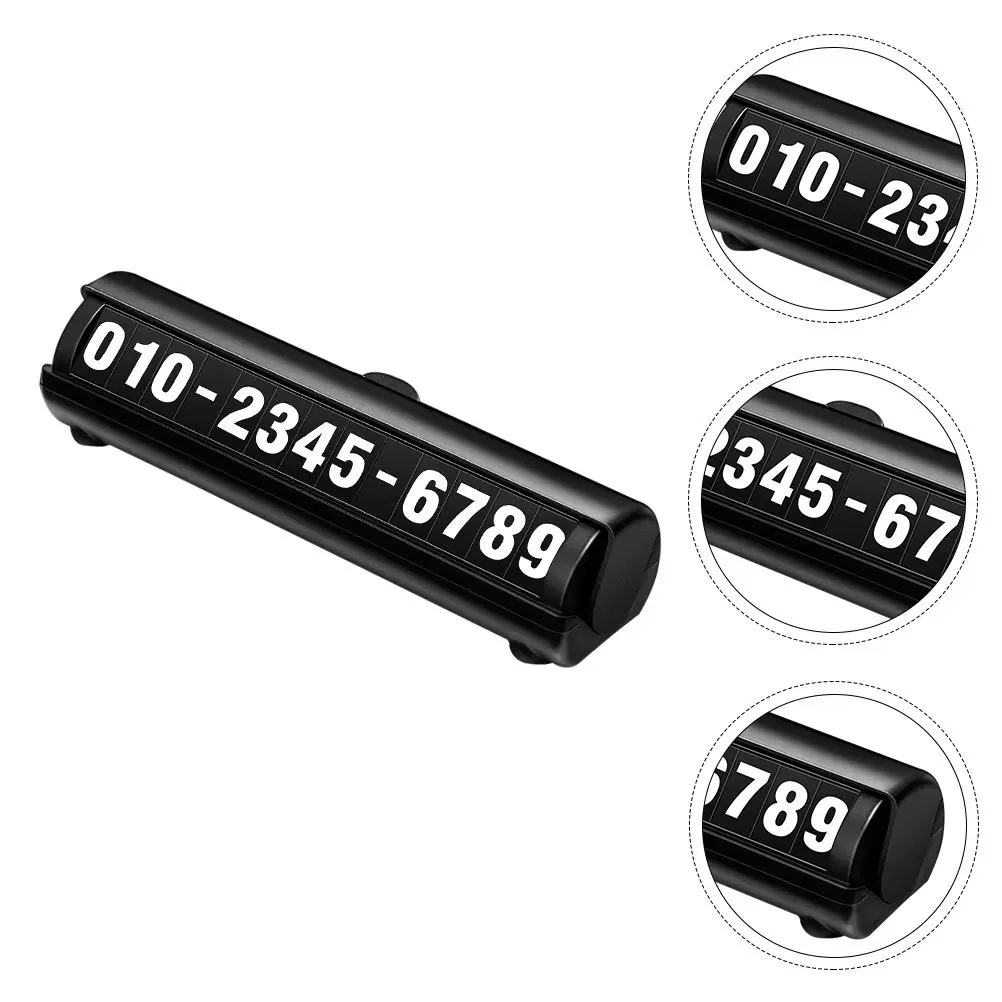 Temporary Parking Aluminium Alloy Wear Resistant Night Light Design Portable Phone Number Board Stop Sign