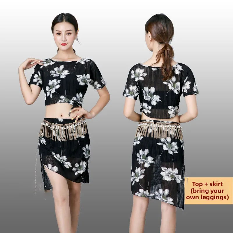 

Belly Dance Practice Clothing Autumn and Winter Adult Women's Short Skirt