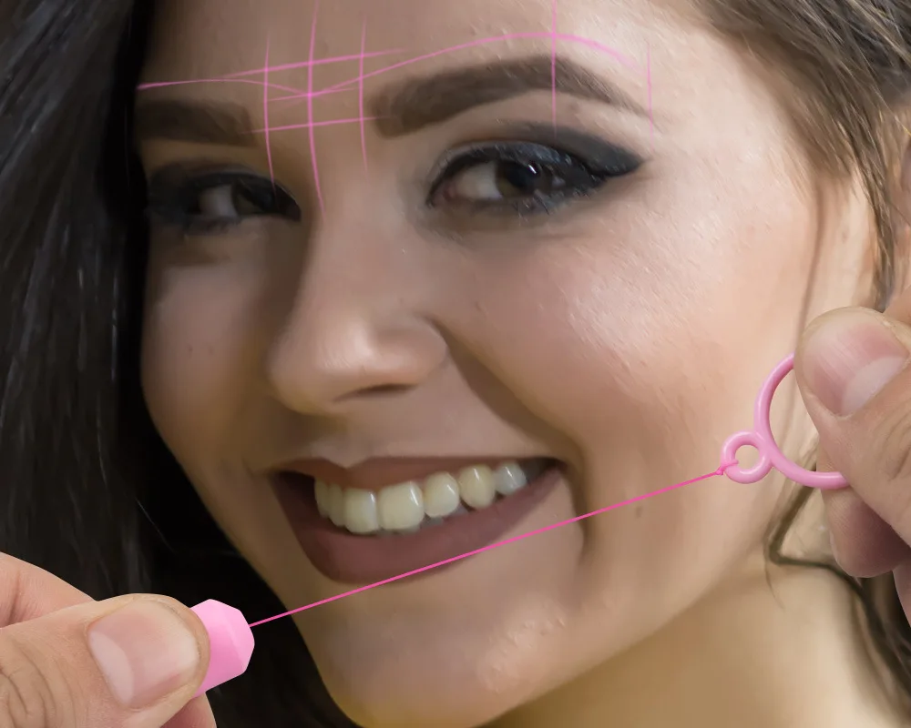 لوازم مكياج دائمة جديدة قابلة للتمدد، مسطرة خطية، أداة رسم وتحديد المواقع للمبتدئين، سلسلة رسم الخرائط #2