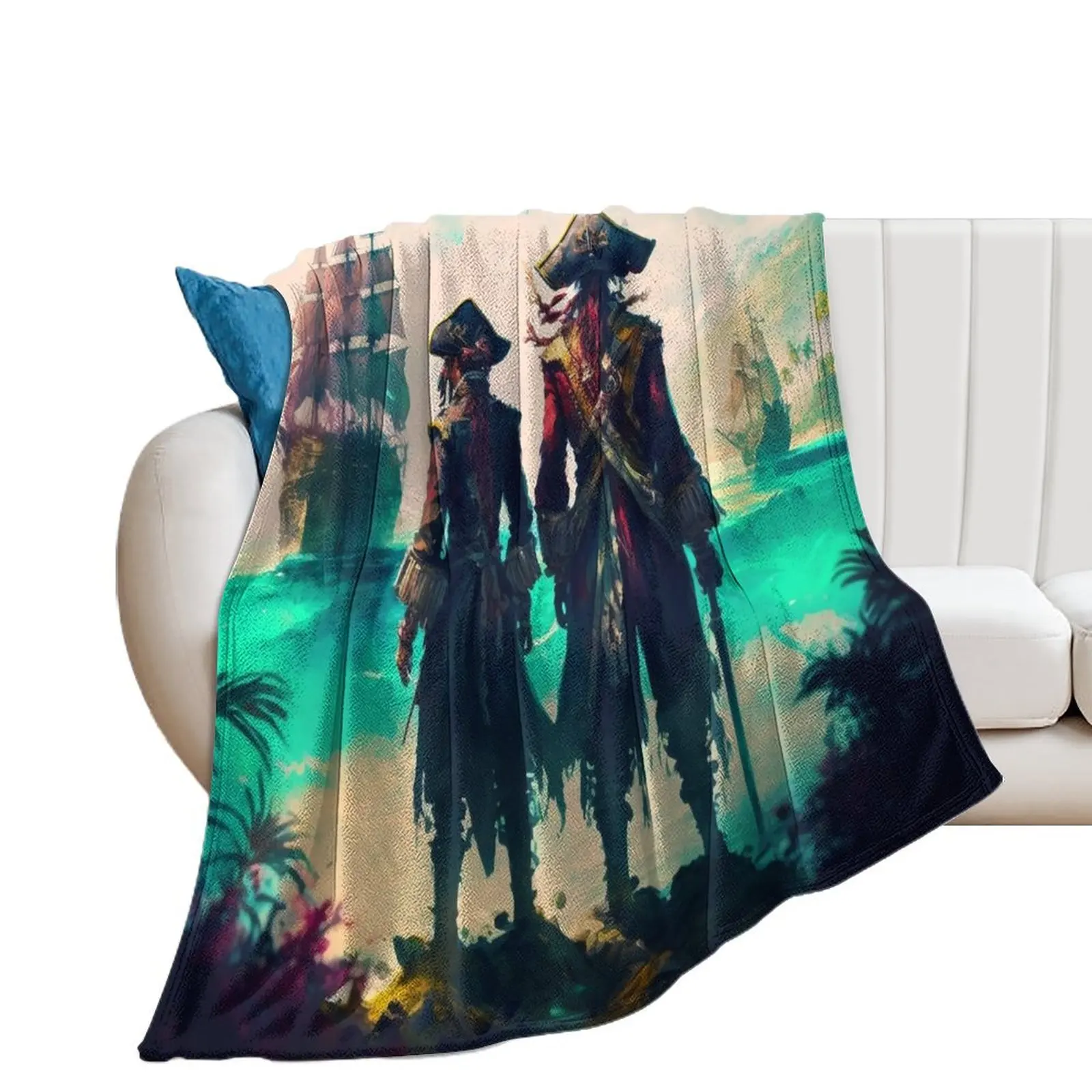 Lost at Sea are We Throw Blanket Travel for sofa Multi-Purpose Blankets