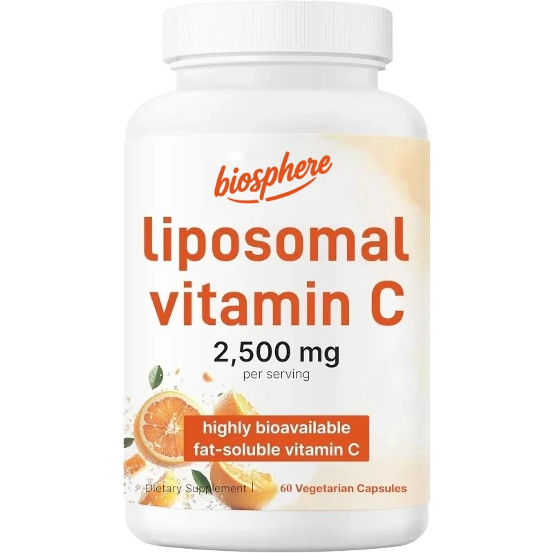 

VitaPost Liposome Vitamin C 2500mg High Bioavailability Immune Support Antioxidant Supplement 60 Vegetarian Capsules