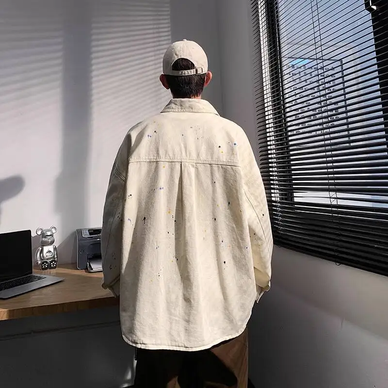 2025 Autumn Unisex Denim Jacket Unique Design Man Women Couple's Loose Versatile Shirt Style Outerwear Denim Shirts