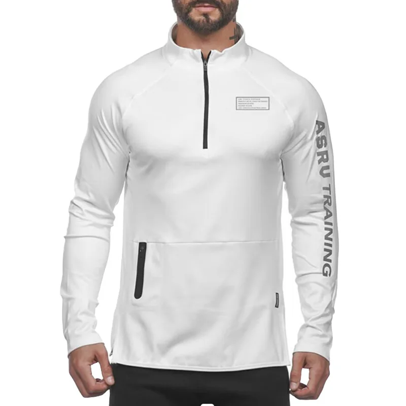 Spring and Autumn Men's Sweater Youth Thin Sweater Men's Trendy Printed Stand up Neck Raglan Sleeve Sports Coat Men's Coat tops