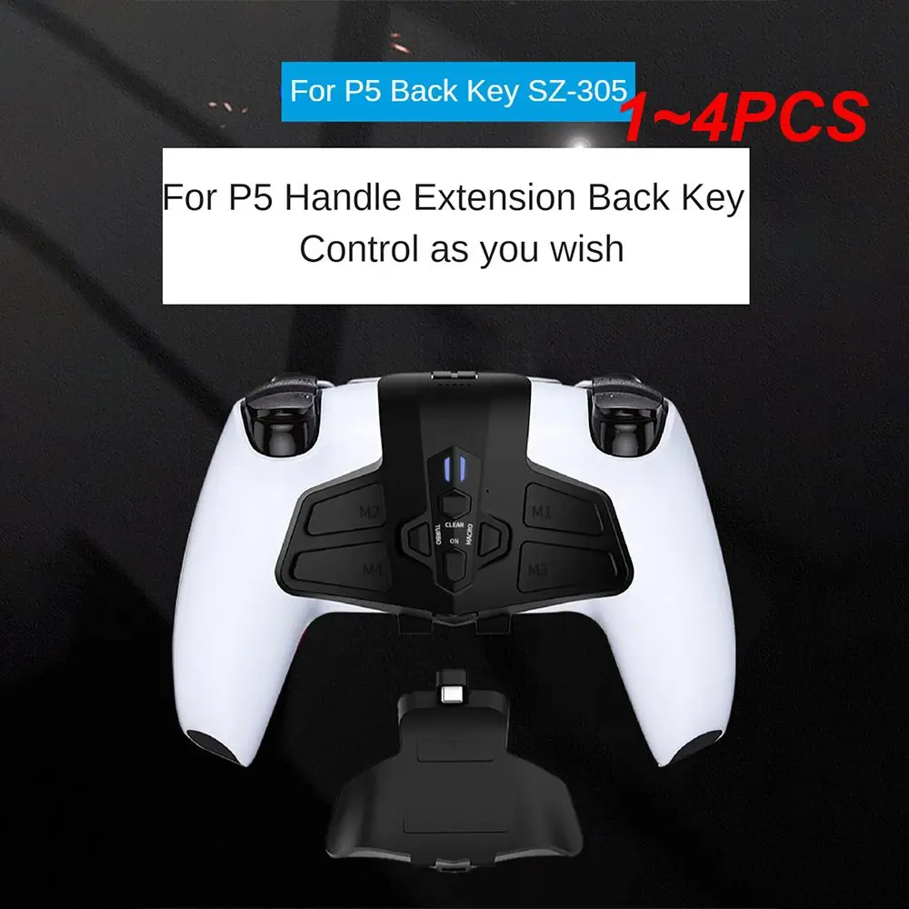 

Back Paddles Attachment Controller Extension Kit Back Button & Backplate Remap Kit for PS5Dual Sense with Turbos Macro