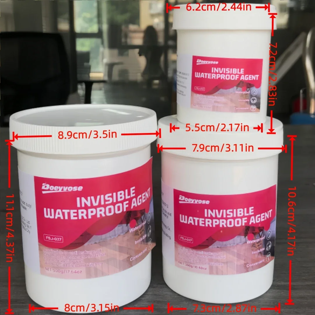 500g/300g/100g Invisible Transparent Waterproof Sealant Anti-Leak Repair Glue For Roof Bathroom