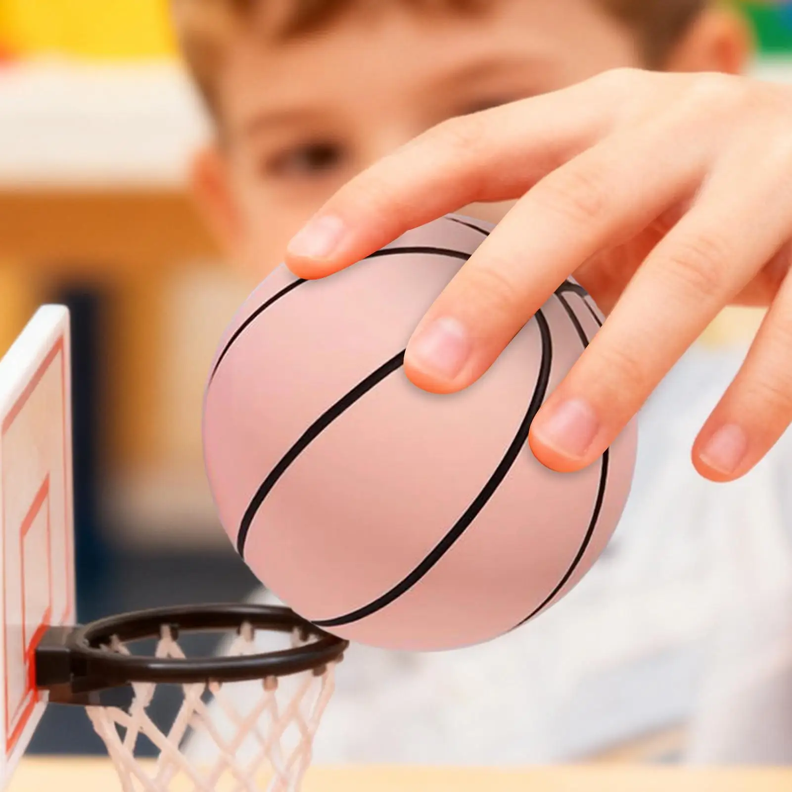 ミニバスケットボールゲームおもちゃ高反発スポーツ2.36インチ小さなバスケットボール子供用屋内男の子幼児屋外パーティー寝室用