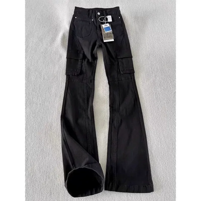 Одежда Y2k Мужские роскошные камуфляжные комбинезоны 2000-х годов Ретро Cleanfit High Street Высокие брюки Micro Machete расклешенные джинсы Одежда для мужчин