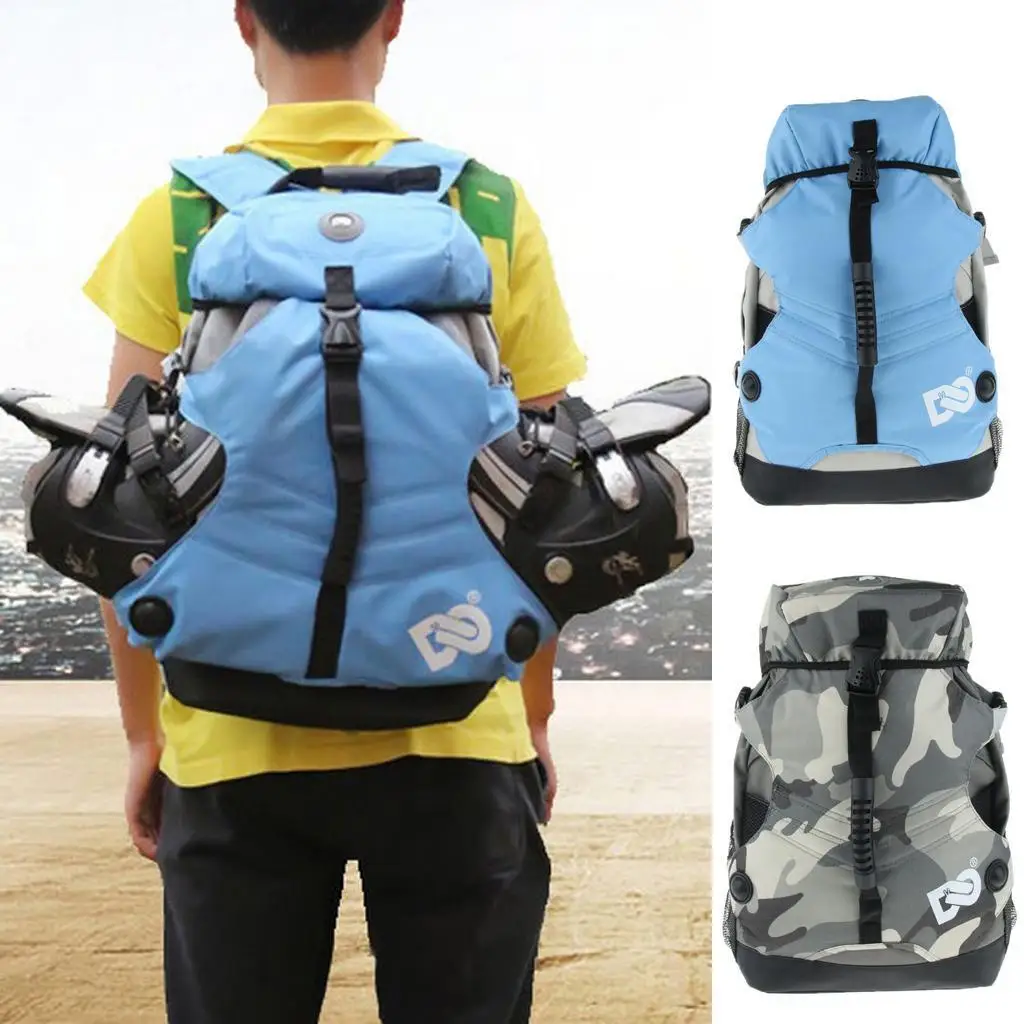 Unisex Professional Roller Skates Backpack Inline Skates Skating Shoes Boots Carry Bag Outdoor Sports Backpack Durable SportsBag image 5
