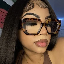 New Clear Thick Frame Eyewear Anti Blue Light Blocking Glasses Square Optical Eyeglasses Unisex Gafas Lectura Очки Gafas De Sol