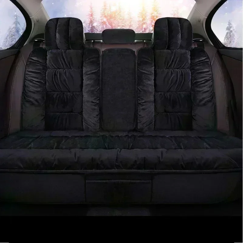 Pokrowiec na fotel samochodowy do Forda F-150, zimowy, krótki plusz, pogrubiony, ciepły, miękki i wygodny, w pełni otaczający fotel, poduszka na fotel.