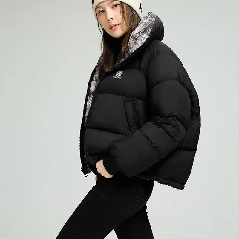 كلا الجانبين لارتداء سترة نسائية دافئة للأسفل 2025 شتاء جديد 90 بطة أسفل سترة نسائية عالية الجودة موضة النساء باركر H746