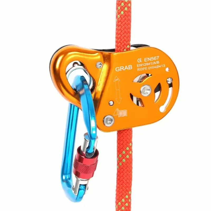 Movable Self Locking Rope Grab Fall Arrest Device For High Altitude Work And Air Conditioner Installation