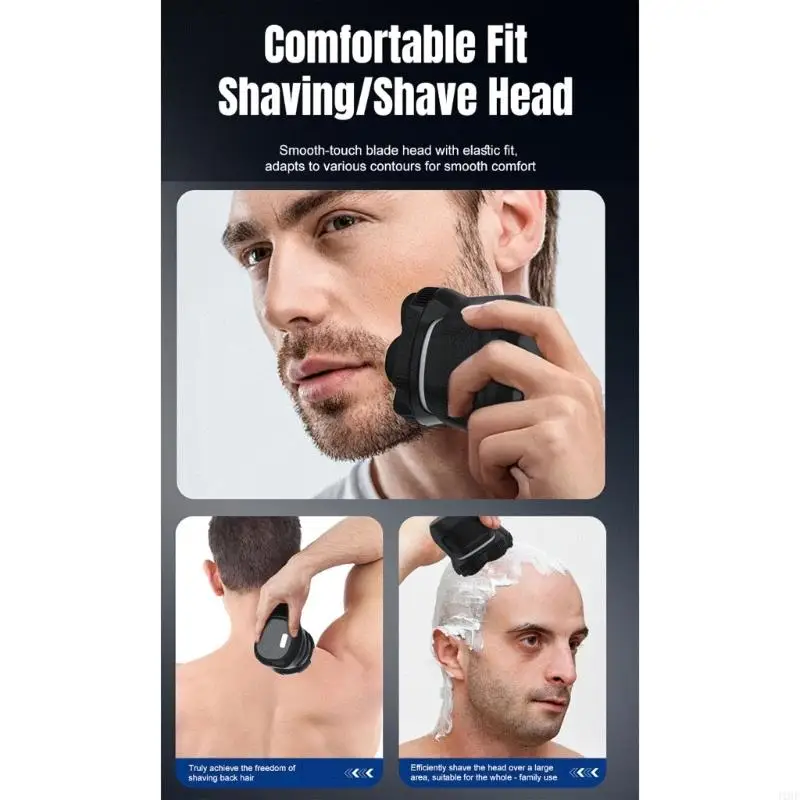 ماكينة حلاقة كهربائية للرجال J1HF للوجه و SideBurns تقليص شفرات شاشة رقمية مفعمة بفعالية