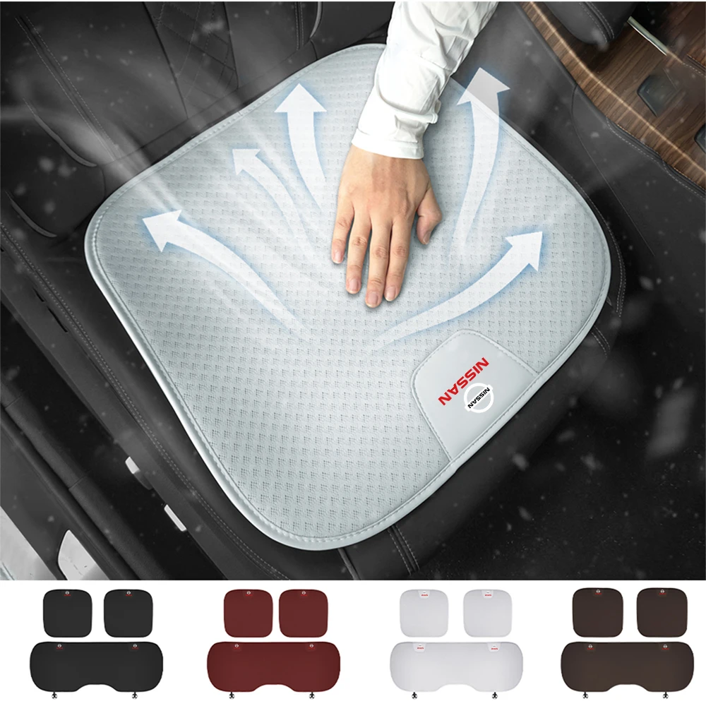 Car Seat Cushion Breathable Chair Seat Non-Slip Pad Cover For Nissan Xtrail T32 Patrol Y62 Sentra Altima Ariya Sentra Leaf Kicks