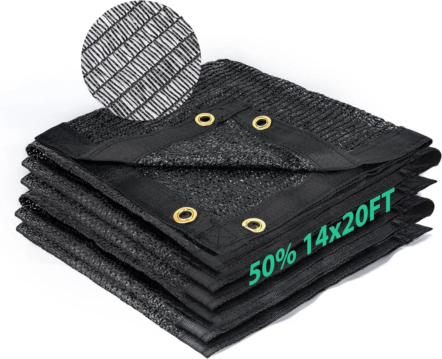 

Ткань для затенения, дышащая сетка из HDPE для защиты от солнца (14x20 футов - 50% степень затенения)