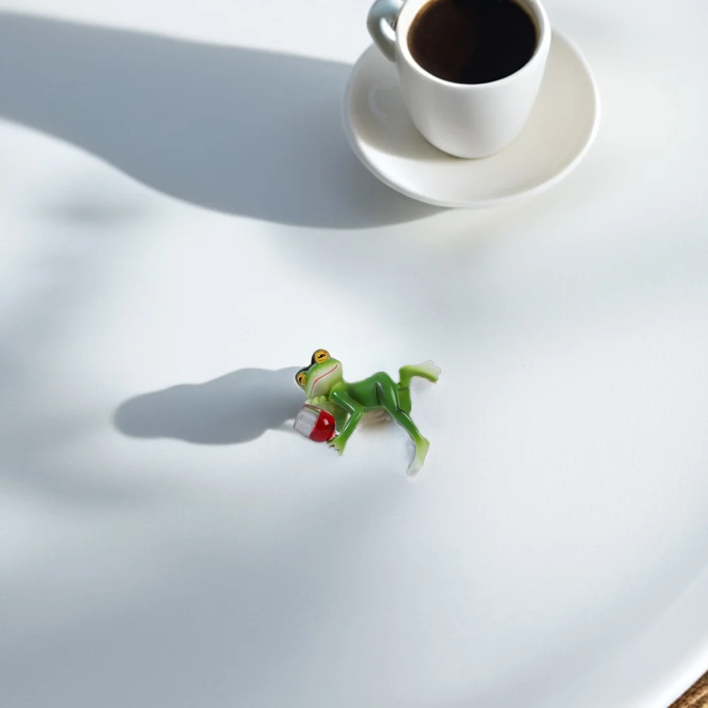 

Resin Realistic Frog Flower Pot Hugger Outdoor Garden Plant Decoration Edge Hanging Planter Fish Tank Animal Ornament