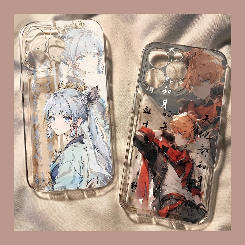 Genshin Impact Phone Bag for Xiaomi 12X, 12S, Redmi Note 12, 11, 10 Pro Turbo, Poco F5, F4, F3, X3, X4, Anime Mobile Phonecase