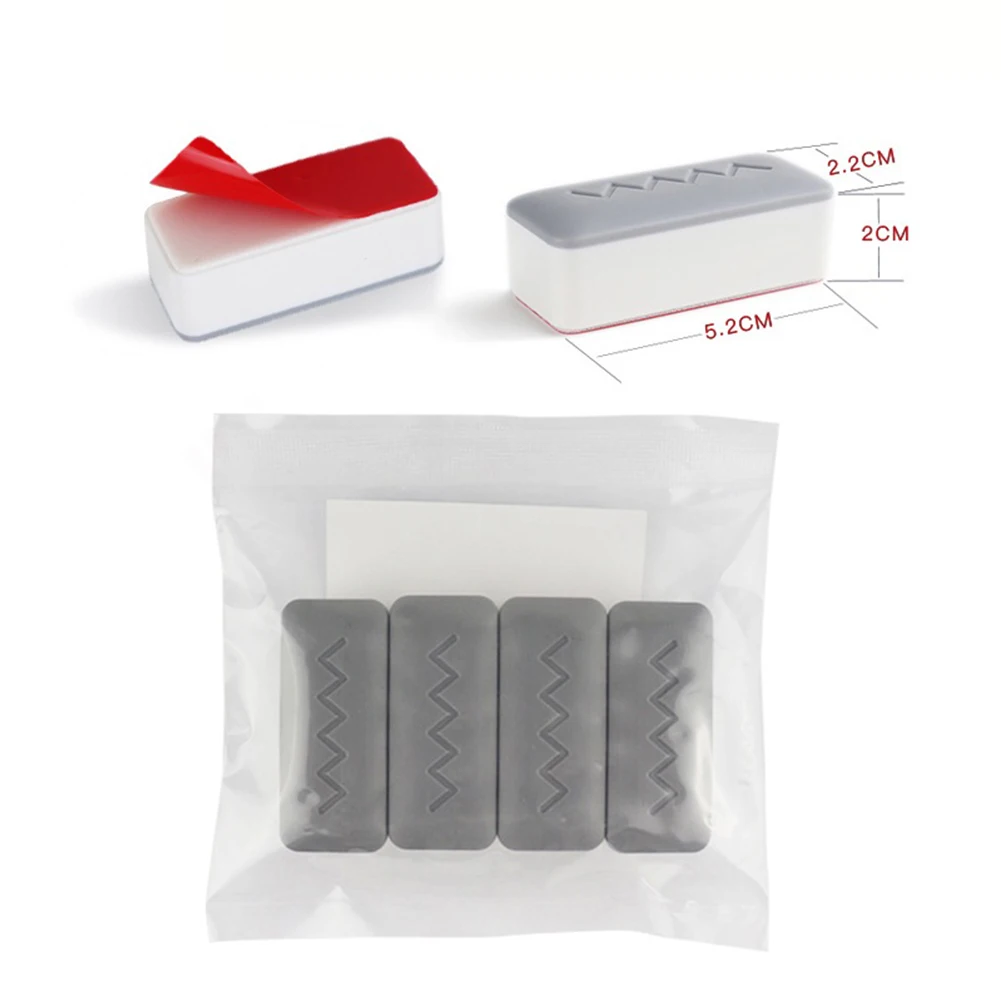 Long Lasting Toilet Seat Bumpers 4pcs Replacement Buffer with Strong Adhesive Suitable for Most Models Prevent Slipping